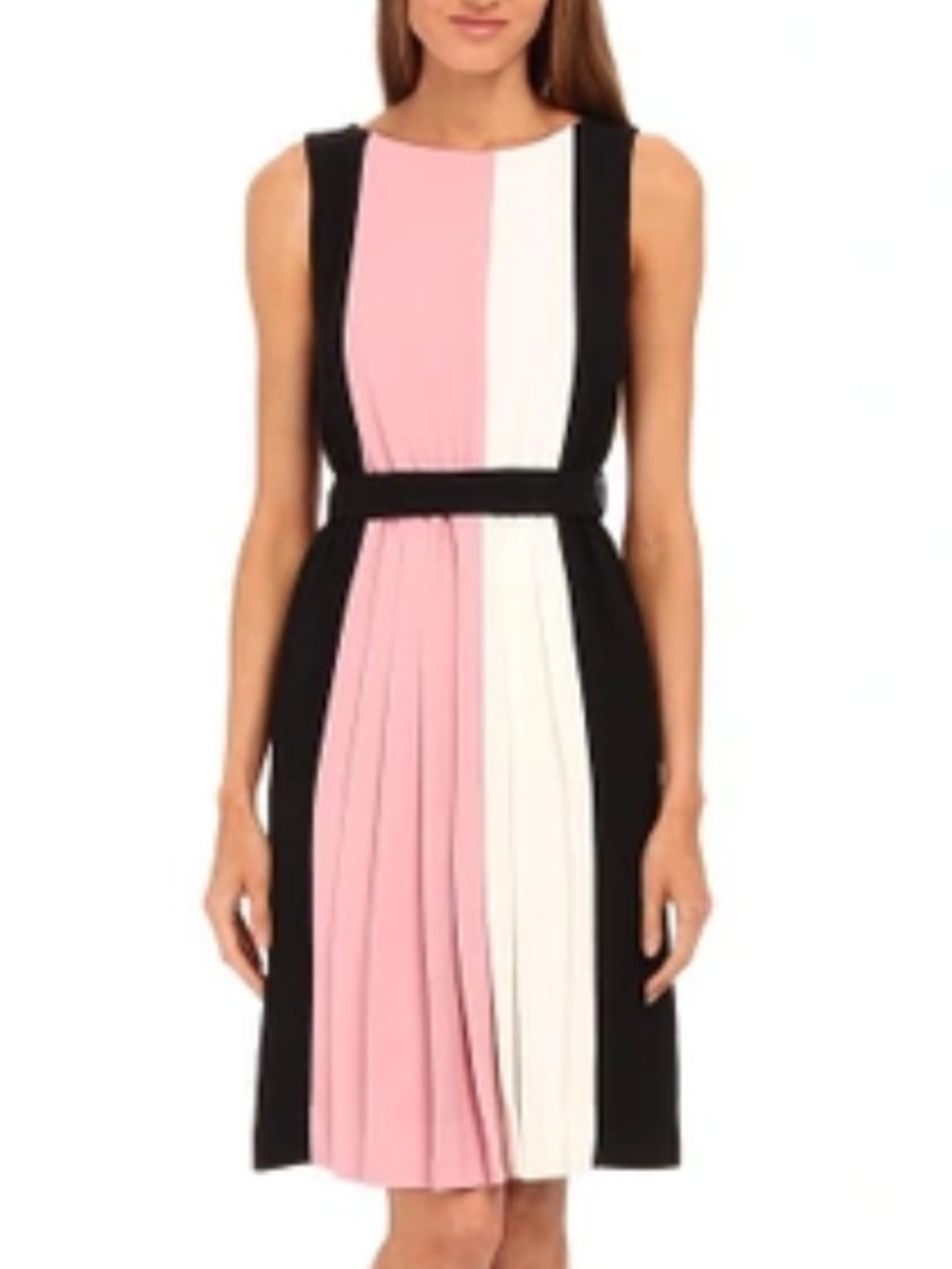 BOGO! Kate Spade New York Colorblock Pleated Dress Black Pink Size 4